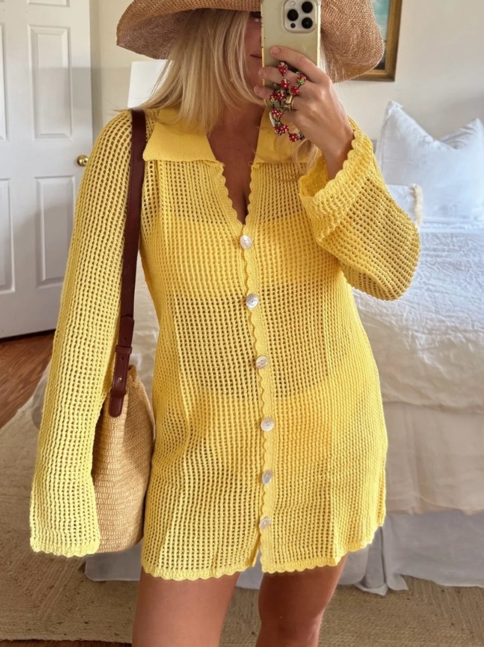Show Me Your MuMu Button Up Cover Up.